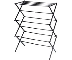 Vilde Vertikalus džiovyklė Metalinis Juodas Intreklaus 44,5-75x37,5x105 cm