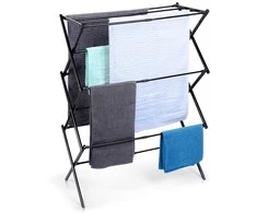 Vilde Vertikalus džiovyklė Metalinis Juodas Intreklaus 44,5-75x37,5x105 cm