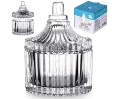 Eh Excellent Houseware Stiklinė cukrinė su dangteliu 80 ml