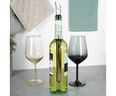 Secret De Gourmet Vynui skirtas butelių dozatorius su aušinimo įdėklu 32 cm