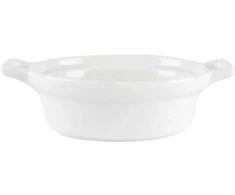 Excellent Houseware Ramekins porcelianinė balta 120 ml 3 vnt.