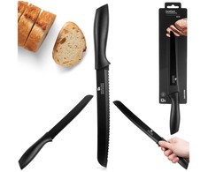 Orion Broodmes Edelstaal Zwart 32 cm - Mes - Koksmes