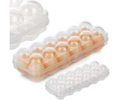 Excellent Houseware Kiaušinių laikymo dėžutė 12 kiaušinių - tvirta, saugi ir praktiška