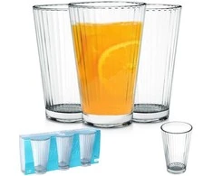 Eh Excellent Houseware Tvirtos stiklinės 270 ml 3 vnt.