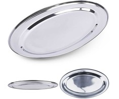 Eh Excellent Houseware Plieninis serviravimo padėklas ovalus 39x26 cm