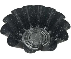 Kepimo forma tortui, metalinė, su nelimpančia danga, juoda, 23,5 cm skersmens, Klausberg, kb-7837