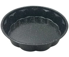 Forma, apvali, metalinė, su nelimpančia danga, juoda, 27,5 cm skersmens, Klausberg, kb-7838