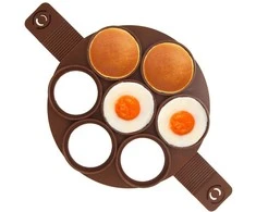 Orion Silikoninė kiaušinių kepimo forma 24 cm, ruda