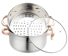 Klausberg Puodas Garinimo puodas 3 guobų, 24 cm, 5,0 l kb-7734