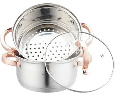 Klausberg Puodas Garintuvas 3 guobų, 18 cm, 2,5 l kb-7725