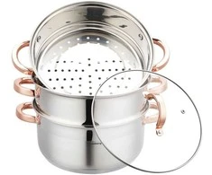 Klausberg Puodas Garinimo puodas, 4 guobų, 24 cm, 5,0 l kb-7735