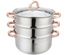 Klausberg Puodas Garinimo puodas, 4 guobų, 24 cm, 5,0 l kb-7735