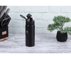 SPORTOWA Buteliukas TERMICZNA 540ML BERLINGER HAUS Juodas ROSE BH-7758