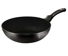 GRANITE WOK 28cm BERLINGER HAUS Juodas Sidabrinis BH-1848