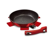 GRANITINĖ KIEKIO NUimama rankena 28cm BERLINGER HAUS METALLIC BURGUNDY BH-1946