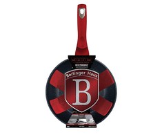 WOK GRANITOWY 28CM BERLINGER HAUS METALLIC LINE BURGUNDY BH-1267-N