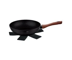 GRANITU DENGTA WOK 28cm 3,2L BERLINGER HAUS EBONY ROSEWOOD BH-1719