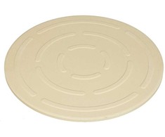Šamotinis picos akmuo su grioveliais ir pjaustymo peiliu + stovas 33 cm BRUNBESTE BB-1782
