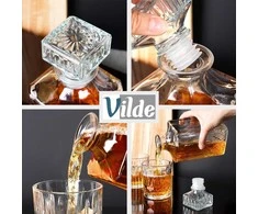 Vilde Stiklinė Karafa 900 ml – Whisky Dekanteris