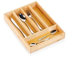 Bambukinis stalo įrankių dėklas Vilde 35x25 cm