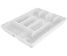 Orion Ištraukiamas stalo įrankių dėklas 36,5x27,5 cm baltas