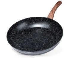 Keptuvė Vilde Juodas&amp;Wood 32 cm su granitine danga