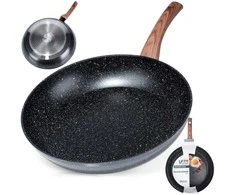 Keptuvė Vilde Juodas&amp;Wood 32 cm su granitine danga