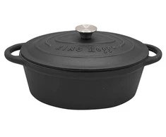 King Hoff Brytfanka Kepimo skarda 6,2 l, juodo ketaus, „Kinghoff“