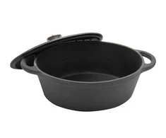 King Hoff Brytfanka Kepimo skarda 6,2 l, juodo ketaus, „Kinghoff“