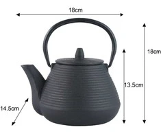 King Hoff Żeliwny Ketaus arbatinukas su filtru ir puodeliais, 1 l, „Kinghoff“