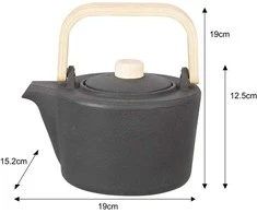 Żeliwny Ketaus arbatinukas su filtru, 1,3 l, „Kinghoff“