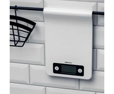 Virtuvinės svarstyklės Waga Svarstyklės Virtuvės svarstyklės, baltos, 5kg, „Kinghoff“