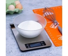 Virtuvinės svarstyklės Waga Svarstyklės Virtuvės svarstyklės, sidabro spalvos, 5kg, „Kinghoff“