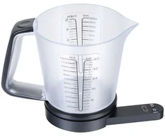 Virtuvinės svarstyklės King Hoff Svarstyklės Virtuvės svarstyklės su matavimo puodeliu, 1,5 l Kinghoff