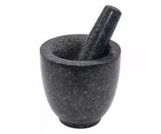 King Hoff Moździerz Skiedinio, granito rinkinys po 2, skersmuo 15,5 cm kinghoff
