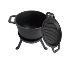 King Hoff KingHoff KETINIS MEDŽIOKLĖS PUODAS 5,0 L SU GRILINE 2 IN 1 KINGHOFF KH-1732