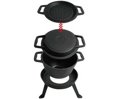 Kociołek 3 viename virdulys, ketaus, 8 l, „Kinghoff“