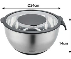 Banquet King Hoff DAUGIAFUNKCINIS VIRTUVĖS DUBENIS SU DARŽOVŲ TRINČIO FUNKCIJA 24CM 5L 5 ELEMENTAI. KINGHOFF KH-1861