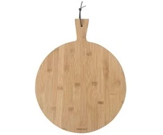 King Hoff Deska „Kinghoff“ bambukinė picos serviravimo lenta, 35 cm skersmens