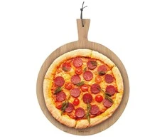 King Hoff Deska „Kinghoff“ bambukinė picos serviravimo lenta, 35 cm skersmens