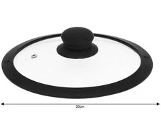 King Hoff Pokrywa Dangtelio skersmuo 20 cm, Kinghoff stiklas