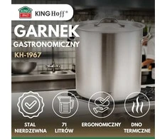 King Hoff Puodas Gastronorm puodas, nerūdijantis plienas, skersmuo 45cm, 71l, kinghoff, kh-1967