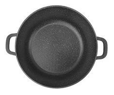 King Hoff Puodas Puodas su marmurine danga, 28 cm skersmens, 10 l, juodas, „Kinghoff“