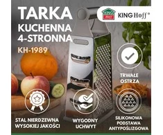 King Hoff Daržovių tarka, 4 pusių, nerūdijančio plieno, „Kinghoff“, kh-1989
