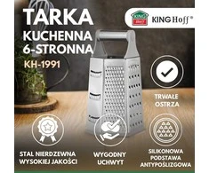 King Hoff Daržovių tarka, 4 pusių, nerūdijančio plieno, „Kinghoff“, kh-1991