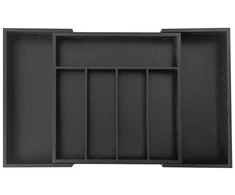 Organizer Bambukinis stalčių organizatorius, juodas, 52x31,5x5, kinghoff