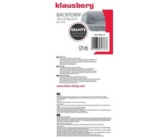 Forma, lakštas, pilkas marmuras 28,5 cm Klausberg