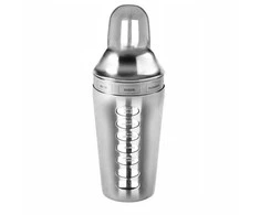 King Hoff Shaker Plaktuvė su gėrimų receptais, plieninė, 0,6 l „Kinghoff“