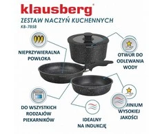 Rinkinys Virtuvės reikmenų rinkinys, 5 dalys, aliuminis, Klausberg, kb-7858