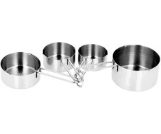 Matavimo puodelių rinkinys 60/80/125/250 ml virtuviniams matavimo puodeliams BRUNBESTE BB-1501